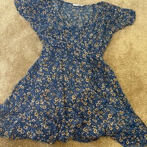Floral Blue Dress